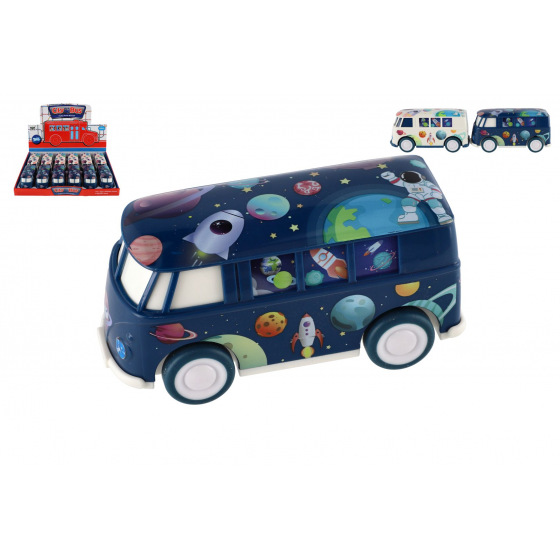 Teddies Bus universe plastik 13cm na kole zamachowym 2 kolory