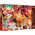 Trefl Puzzle Premium Plus - Tea Time: All the Pretty Things 1000 elementów 68,3x48 cm w pudełku 40x27x6 cm