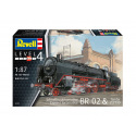 Revell Plastic ModelKit lokomotiva 02171 - Express locomotive BR 02 & Tender 2'2'T30 (1:87)