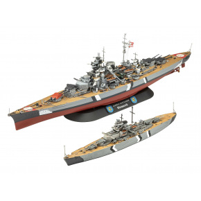 Revell Gift-Set loď 05637 - The Legendary Bismarck (1:700 + 1:1200)