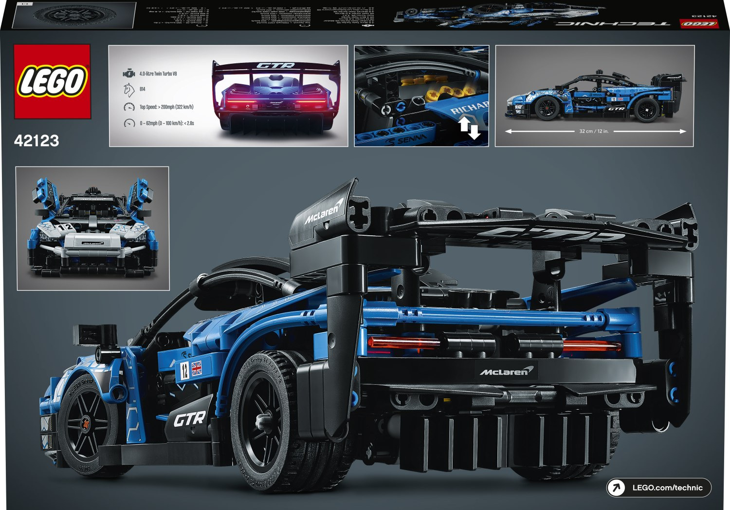 Mclaren senna gtr лего