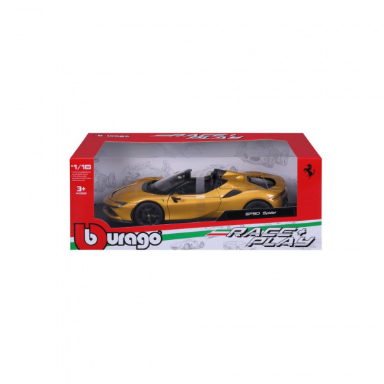 Bburago 1:18 Ferrari SF90 Spider - Yellow