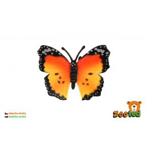 ZOOted Motýl Monarcha africký (babočka) zooted plast 7cm v sáčku