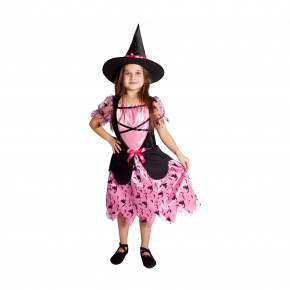 Rappa Dětský kostým čarodějnice růžová (M) e-obal