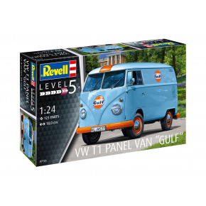 Revell Plastic ModelKit auto 07726 - VW T1 panel van (Gulf Decoration) (1:24)