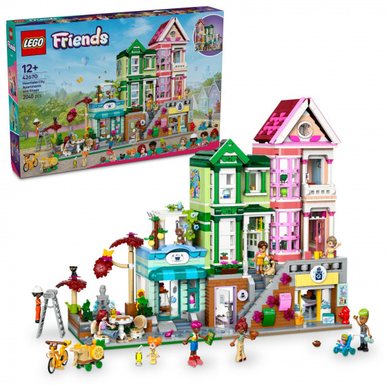 LEGO Friends 42670 Apartamenty i sklepy w miasteczku Heartlake