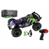 Teddies Auto RC Buggy rýchlostný 2,4 GHz plast 40cm dobíjací pack + batéria fialovej v krabici 42x21x28cm