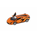 Teddies Auto Kinsmart Lamborghini Sián FKP 37 kov/plast 13cm 4 farby na spätné natiahnutie 12ks v boxe