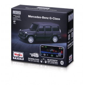 Maisto RC - 1:41 DIE-CAST METAL so svetlami, Mercedes-Benz G-Class, čierny, XTR, Bluetooth 5.0, USB