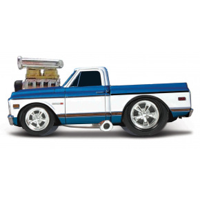 Maisto - Muscle Machines - 1972 Chevrolet C10 Pickup, niebiesko-biały, 1:64