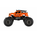 Teddies Auto RC pick up Off road terénní plast 23cm 2,4GHZ na baterie se světlem oranžový v krab. 30x15x19cm