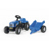 rollytoys Šlapací traktor New Holland TVT190 s vlečkou