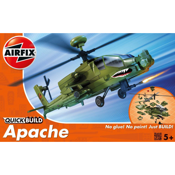 Airfix Quick Build vrtulník J6004 - Boeing Apache