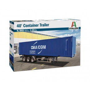 Italeri Model Kit truck 3951 - 40’ Container Trailer (1:24)