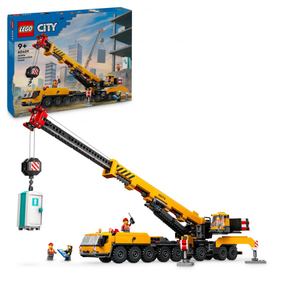 LEGO City 60409 Żółty mobilny dźwig budowlany