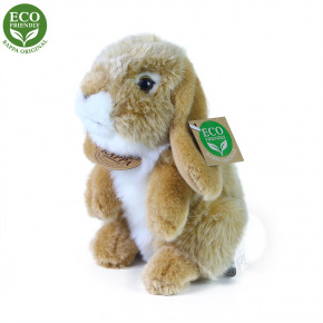 Rappa Plyšový králik béžový stojaci 18 cm ECO-FRIENDLY