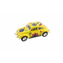 Teddies Auto Kinsmart VW Classical Beetle kov 13cm na zpětné natažení asst 4 barvy