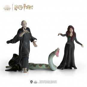 Schleich 42684 Harry Potter - Lord Voldemort, Nagini a Bellatrix Lestrangeová