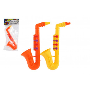 Teddies Saxofon plast 24cm 2 barvy v sáčku