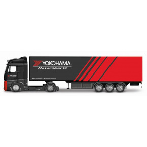 Bburago 1:43 MB Actros Gigaspace / Trailer - Yokohama