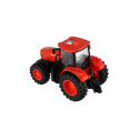 Traktor Zetor RC s vlekem plast 42cm 2,4GHz dobíjecí pack + baterie se zvukem v krabici