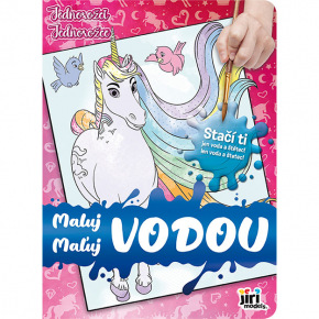 Jiri Models Omalovánka Maluj vodou Jednorožci