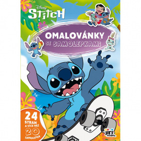 Jiri Models Omalovánka A4 se samolepkami Lilo & Stitch