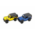 Teddies Auto Kinsmart Jeep Wrangler 2018 twardy dach 1:34 12,5cm metal 4 kolory na napęd zwrotny