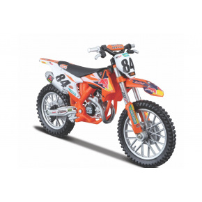 Motorka Bburago KTM 450 SX-F Factory Edition (2018) kov/plast 12cm 12ks v boxe