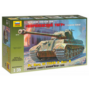 Zvezda Model Kit tank 3616 - Kingtiger Porsche (1:35)