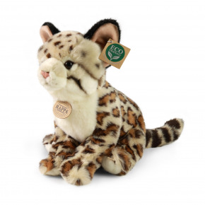 Rappa Pluszowy ocelot siedzący 28 cm ECO-FRIENDLY