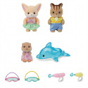 Sylvanian Families 3 Przyjaciele z przedszkola w basenie