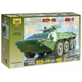 Zvezda Model Kit military 3587 - BTR-70 with MA-7 Turret (1:35)