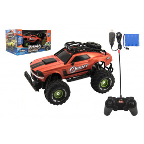 Teddies Auto RC plast 25cm OFF-ROAD 2,4GHz na baterie se světlem v krabici 36x19x20,5cm