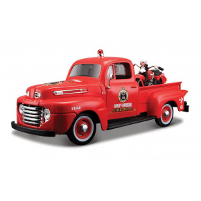 Maisto - Harley-Davidson Custom, 1948 Ford F-1 Pick up + 1936 EL Knucklehead, 1:24