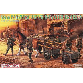 Dragon Model Kit figurky 6104 - 8.8CM PANZERSCHRECK INFANTERIEKARREN (1:35)