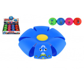 Teddies Flat Ball - Hoď disk, chyť loptu! plast 8cm 4 farby 