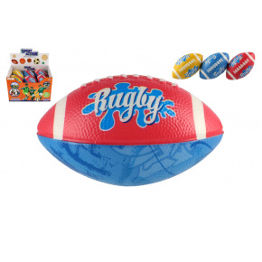 Teddies Míček rugby ovál pěna 14cm 3 barvy