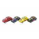 Teddies Auto Kinsmart VW Classical Beetle kov 13cm na zpětné natažení asst 4 barvy