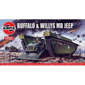 Airfix Classic Kit VINTAGE military A02302V - Buffalo Willys MB Jeep (1:76)