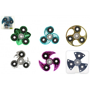 Teddies Fidget Spinner chróm 6druhů v PVC boxe