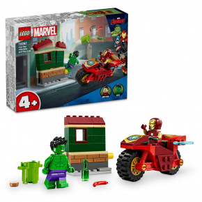 LEGO Marvel 76287 Iron Man s motorkou a Hulk