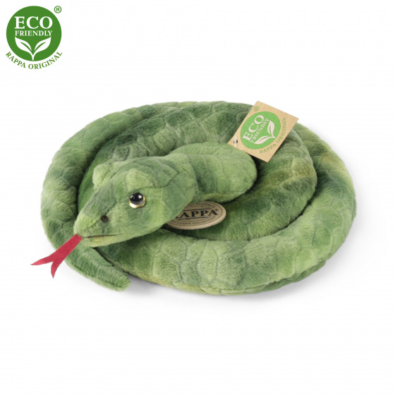 Rappa Pluszowy wąż zielony 90 cm ECO-FRIENDLY