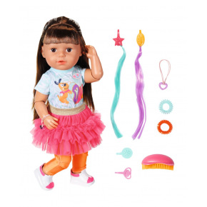 Zapf Starší sestřička BABY born Play & Style, brunetka, 43 cm