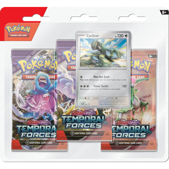 Pokémon Company Pokémon TCG: SV05 Temporal Forces - 3 Blister Booster