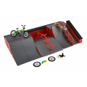 Teddies Skatepark - rampy,kolo prstové,skateboard prstový plast s doplňky 2 barvy v krabici 43x25x12cm