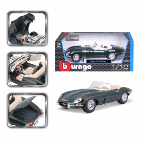 Bburago ORBICO Bburago 1:18 Jaguar "E" Cabriolet (1961) Green