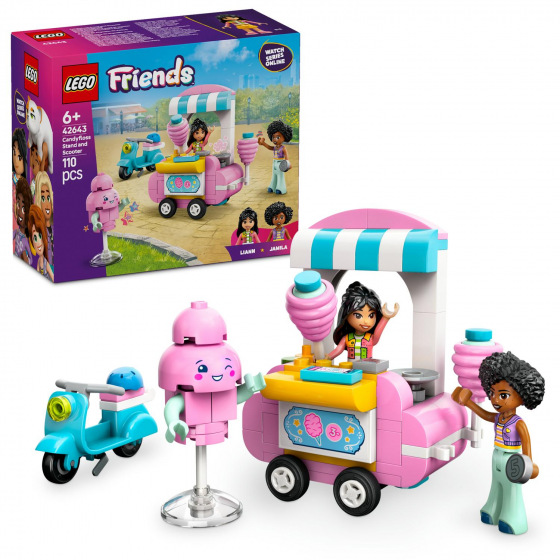 LEGO Friends 42643 Stánek s cukrovou vatou a skútr